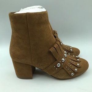 qamile block heel booties
